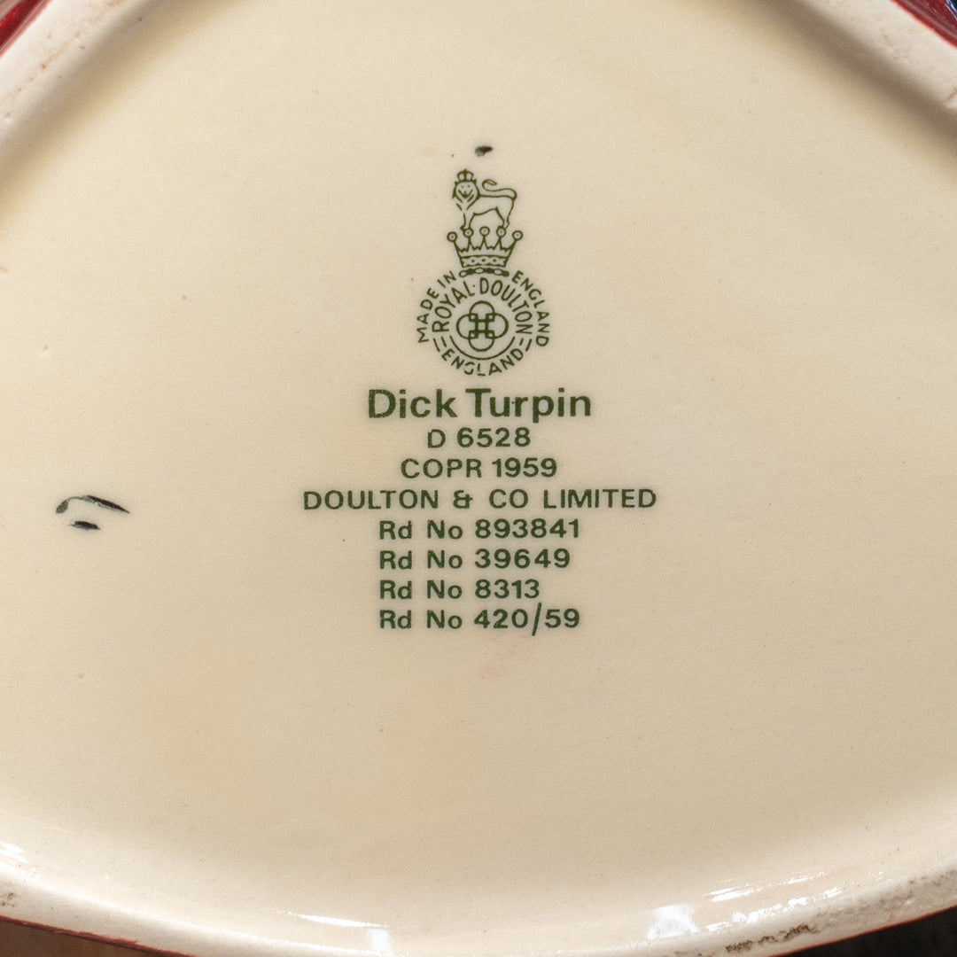 【ROYAL DOULTON ロイヤルドルトン Dick Turpin ディック・ターピン】キャラクタージャグ ラージ /25L