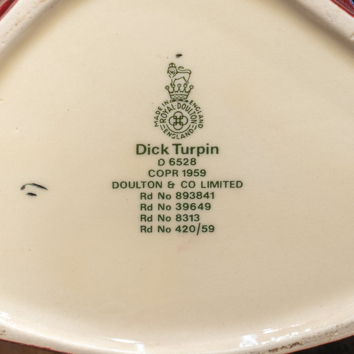 【ROYAL DOULTON ロイヤルドルトン Dick Turpin ディック・ターピン】キャラクタージャグ ラージ /25L