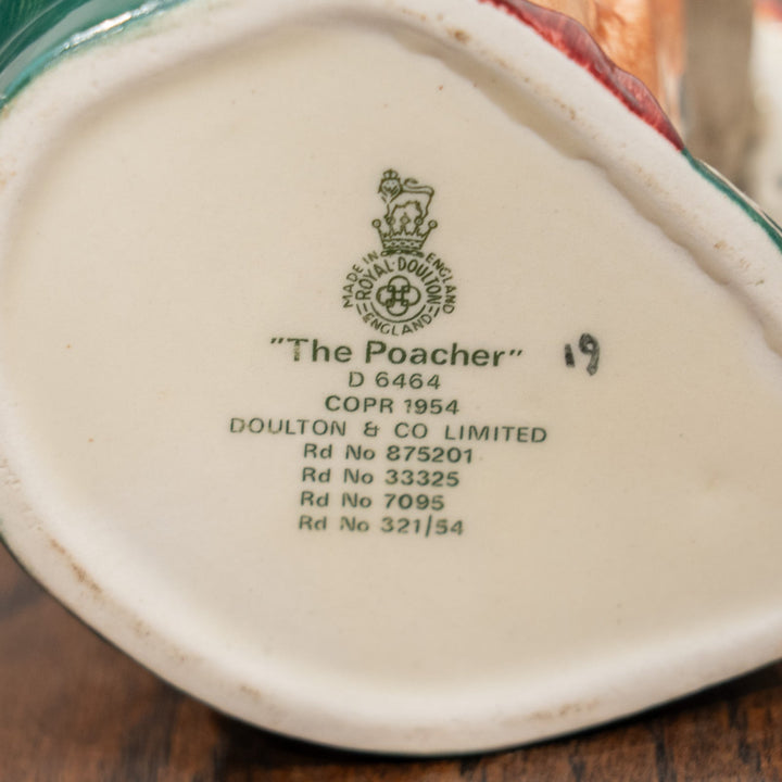 【ROYAL DOULTON ロイヤルドルトン The Poacher ポーチャー】キャラクタージャグ スモール /25L