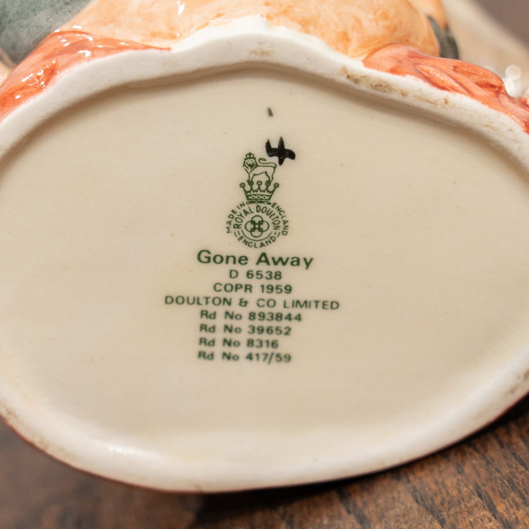 【ROYAL DOULTON ロイヤルドルトン Gone Away ゴン・アウェイ】キャラクタージャグ スモール /25L