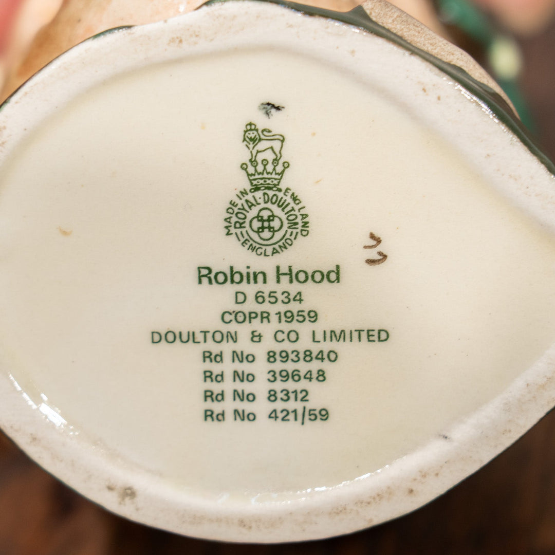 【ROYAL DOULTON ロイヤルドルトン Robin Hood ロビン・フット】キャラクタージャグ スモール /25L