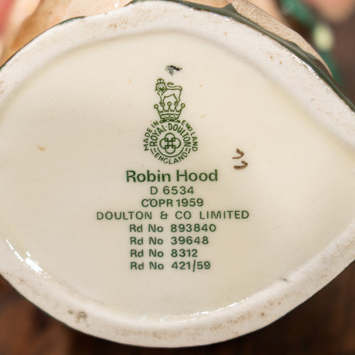 【ROYAL DOULTON ロイヤルドルトン Robin Hood ロビン・フット】キャラクタージャグ スモール /25L