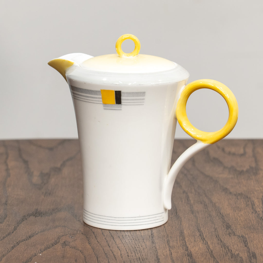 【Shelley シェリー】逆円錐のボディがスタイリッシュ アールデコスタイル ティーポット /25L