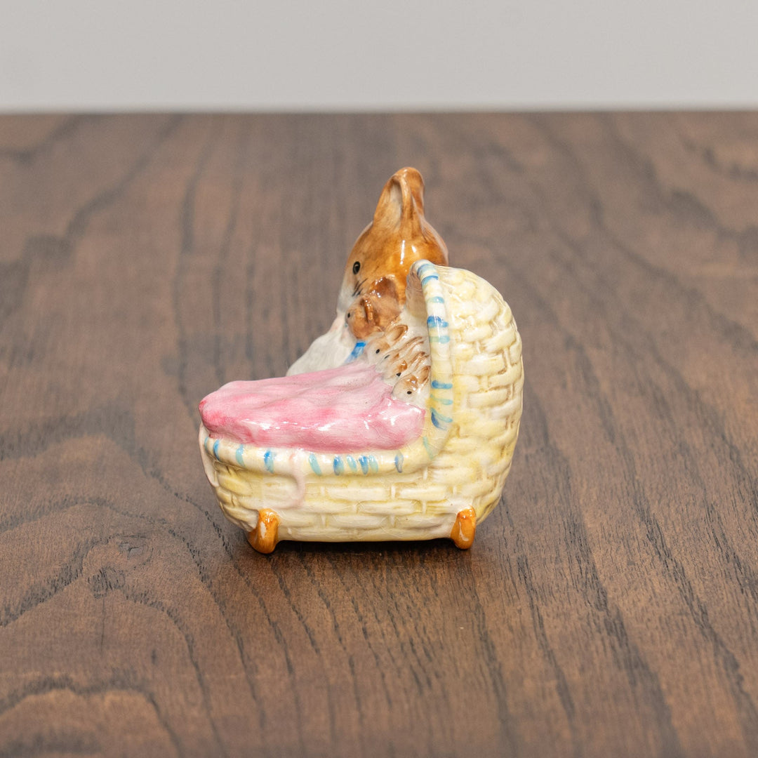 【BESWICK ベスウィック】ねずみのハンカ・マンカ 金文字スタンプ フィギュリン /25L-B