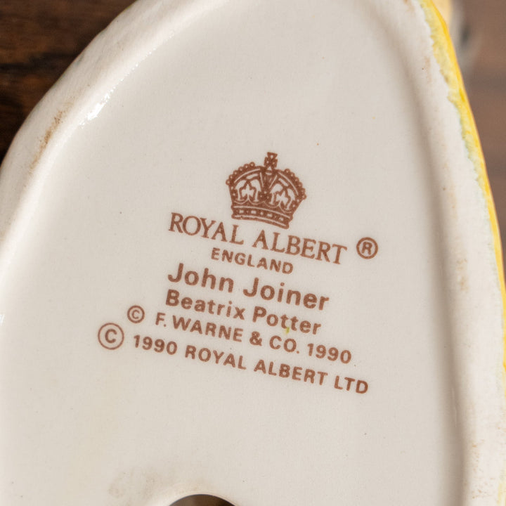 【BESWICK ベスウィック】だいくのジョンさん ROYAL ALBERTスタンプ ビアトリクス・ポター フィギュリン /25L