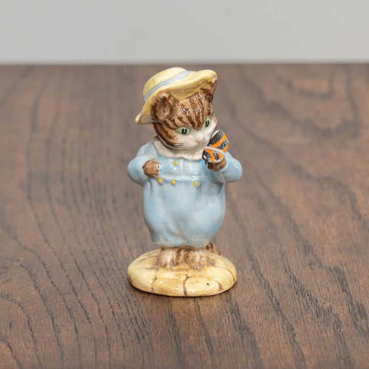 【BESWICK ベスウィック】こねこのトムとちょうちょ ROYAL ALBERTスタンプ ビアトリクス・ポター フィギュリン /25L