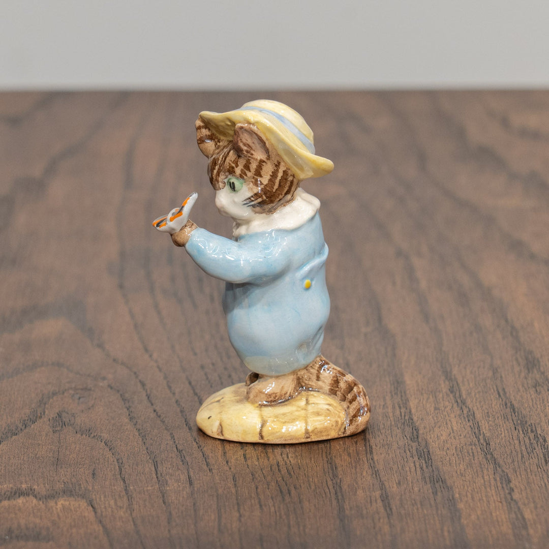 【BESWICK ベスウィック】こねこのトムとちょうちょ ROYAL ALBERTスタンプ ビアトリクス・ポター フィギュリン /25L