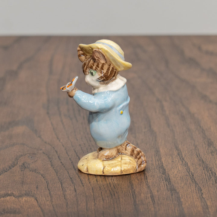 【BESWICK ベスウィック】こねこのトムとちょうちょ ROYAL ALBERTスタンプ ビアトリクス・ポター フィギュリン /25L