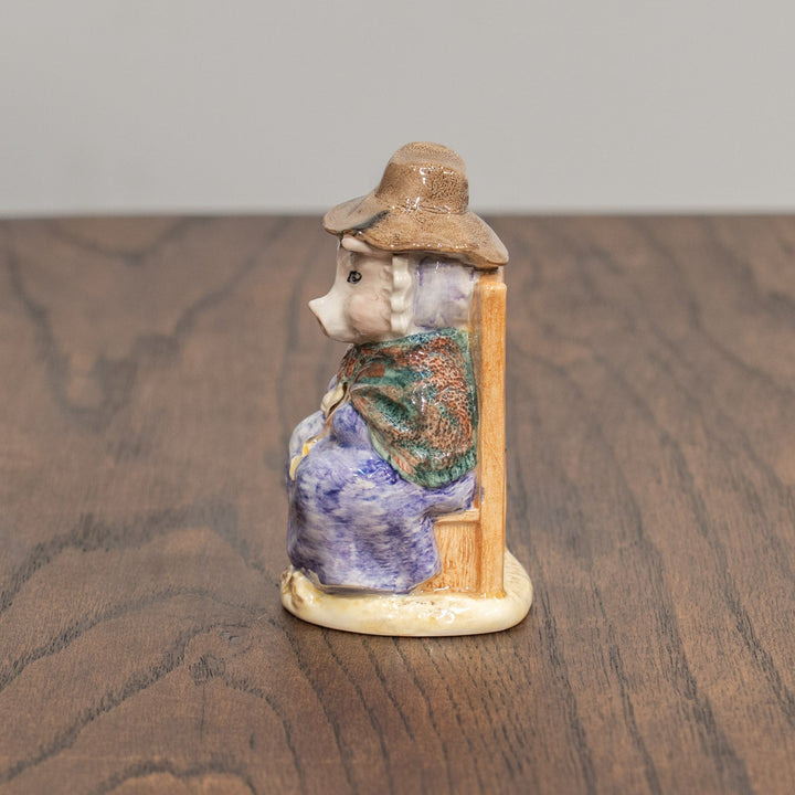 【BESWICK ベスウィック】何ももらえなかったこぶた ROYAL ALBERTスタンプ フィギュリン /25L