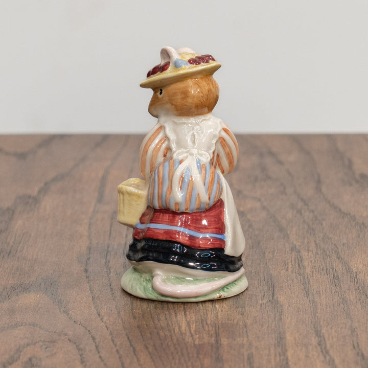 【ROYAL DOULTON ロイヤルドルトン】当時の工場検査済シール付き のばらの村のものがたり デイジー夫人 フィギュリン /25L