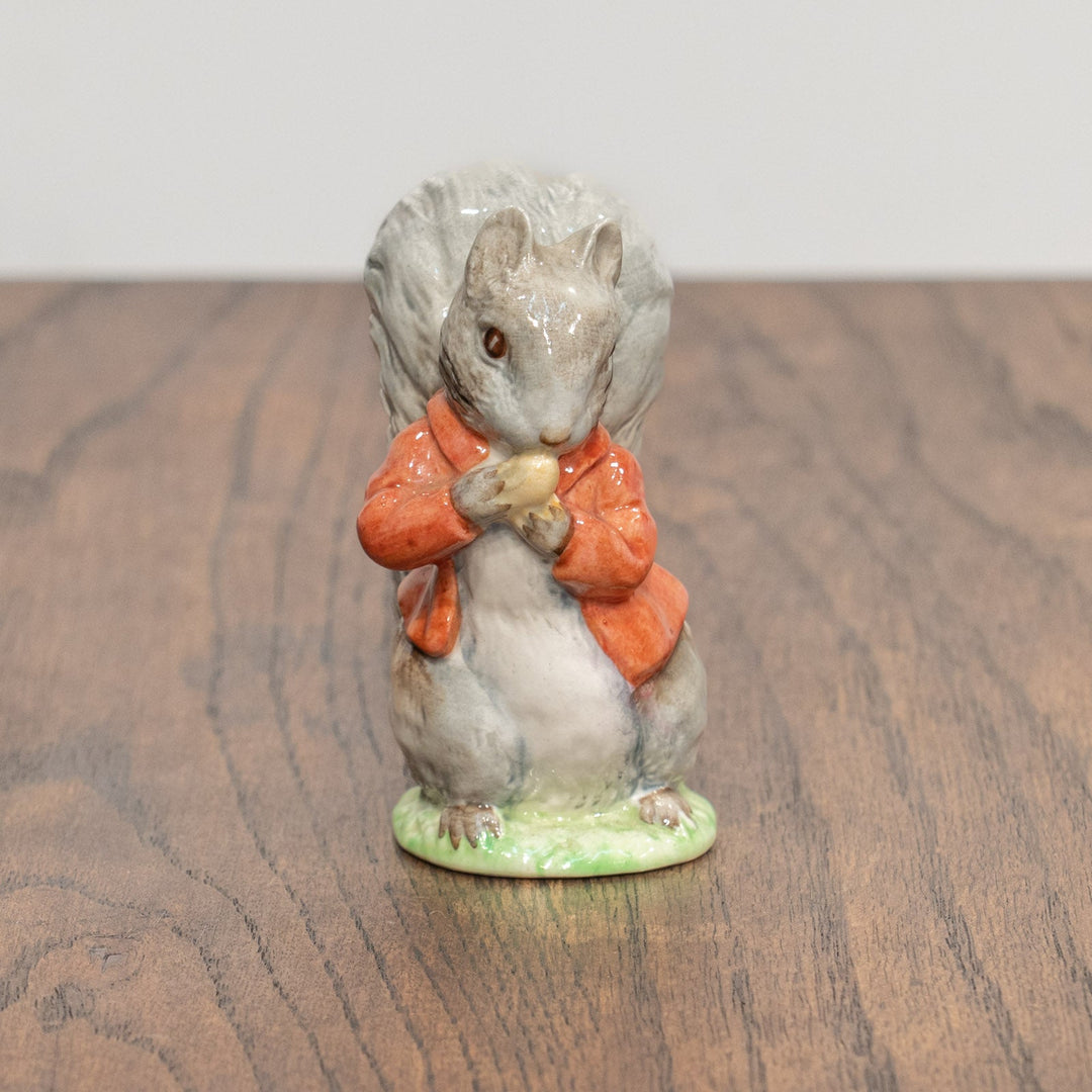 【BESWICK ベスウィック】リスのカルアシ・チミー 赤いジャケットパターン フィギュリン /25L