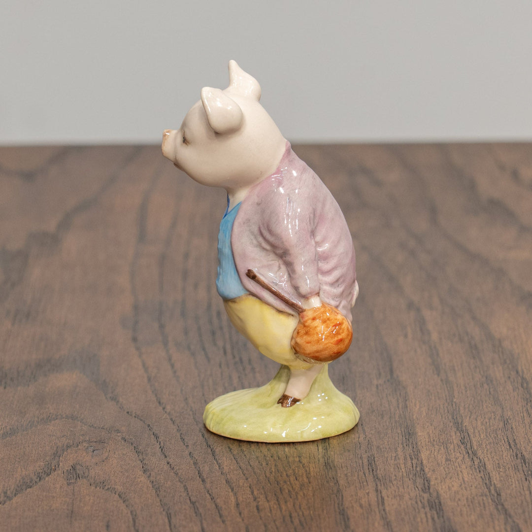 【BESWICK ベスウィック】こぶたのピグリン・ブランド カゴ持ちパターン フィギュリン /25L