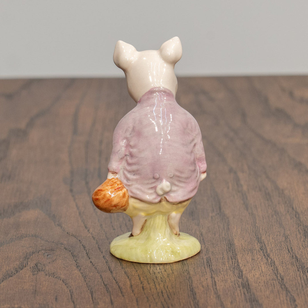【BESWICK ベスウィック】こぶたのピグリン・ブランド カゴ持ちパターン フィギュリン /25L