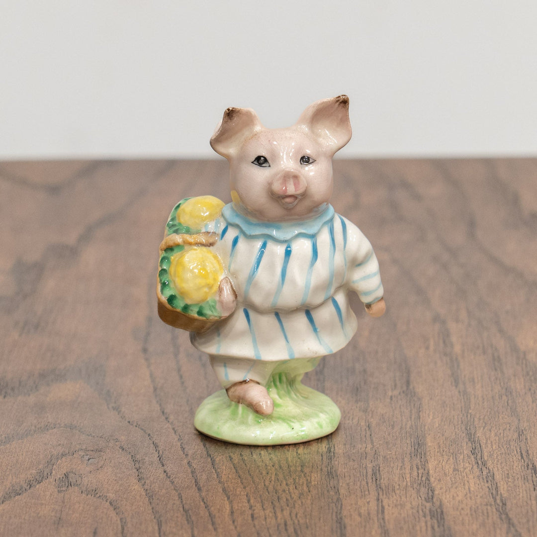 【BESWICK ベスウィック】こぶたのロビンソン ストライプパターン レアモデル フィギュリン /25L