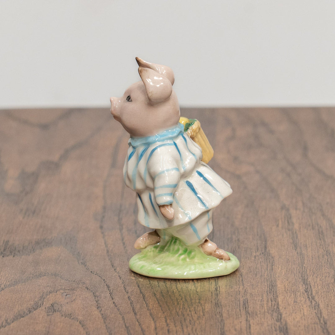 【BESWICK ベスウィック】こぶたのロビンソン ストライプパターン レアモデル フィギュリン /25L