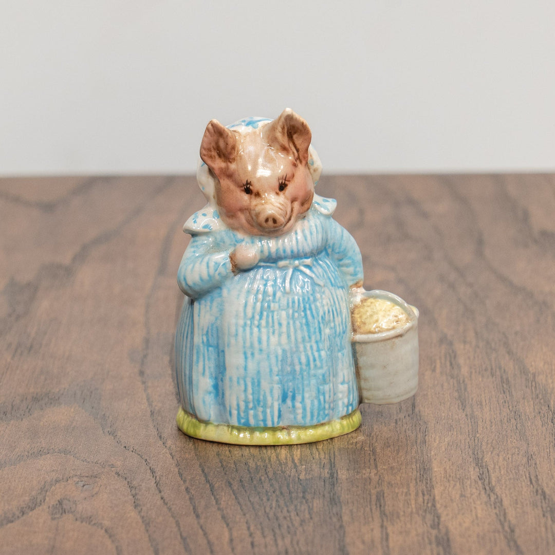 【BESWICK ベスウィック】こぶたのペティトーおばさん レアモデル フィギュリン /25L