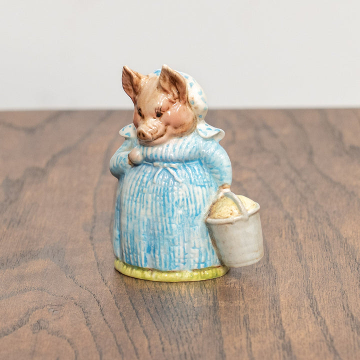 【BESWICK ベスウィック】こぶたのペティトーおばさん レアモデル フィギュリン /25L