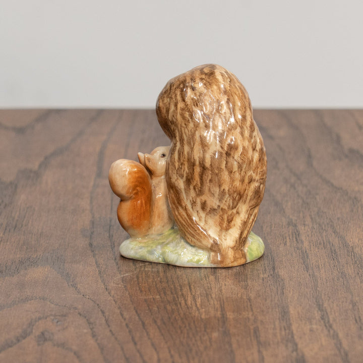 【BESWICK ベスウィック】ふくろうのブラウンじいさま 金文字スタンプ フィギュリン /25L