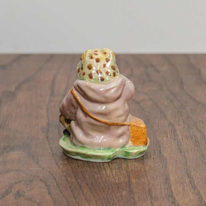 【BESWICK ベスウィック】かえるのジェレミー・フィッシャーどん 斑点脚パターン 金文字スタンプ フィギュリン /25L
