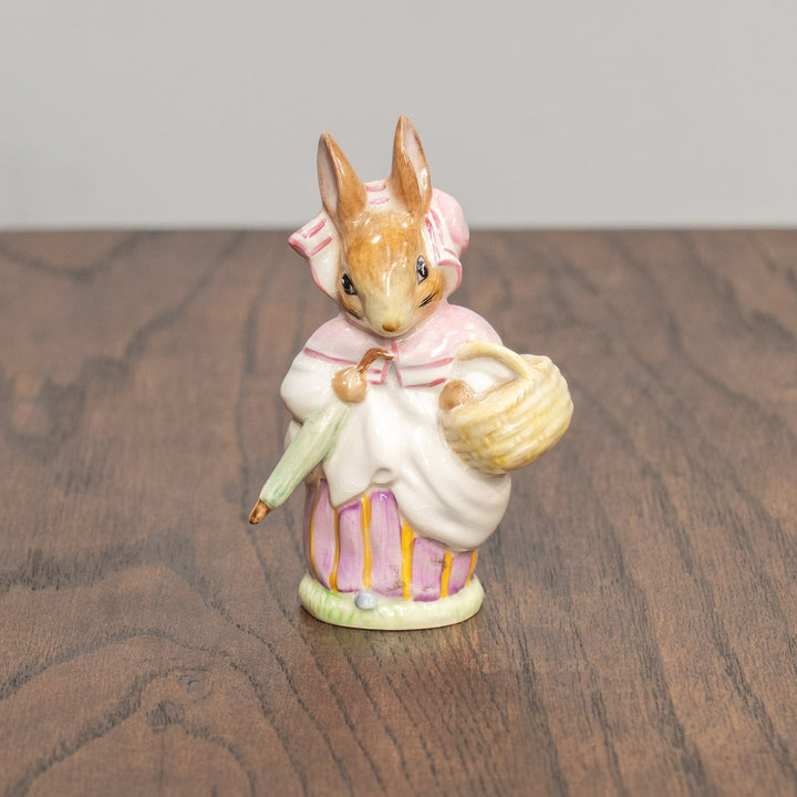 【BESWICK ベスウィック】ミセスラビット 金文字スタンプ フィギュリン /25L