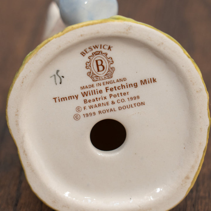 【BESWICK ベスウィック】ミルクを運ぶまちねずみチミー・ウィリー フィギュリン /25L