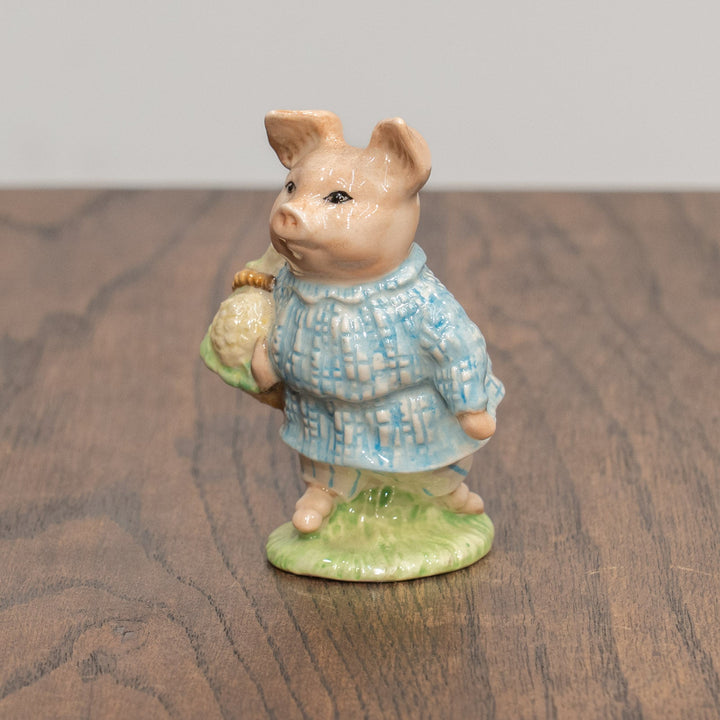 【BESWICK ベスウィック】こぶたのロビンソン チェックパターン フィギュリン /25L