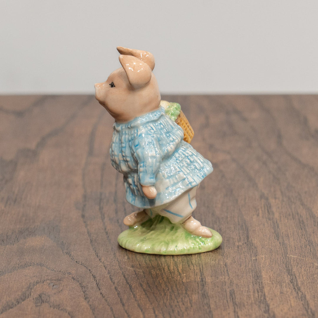 【BESWICK ベスウィック】こぶたのロビンソン チェックパターン フィギュリン /25L