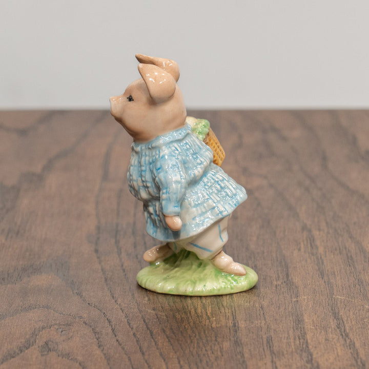 【BESWICK ベスウィック】こぶたのロビンソン チェックパターン フィギュリン /25L