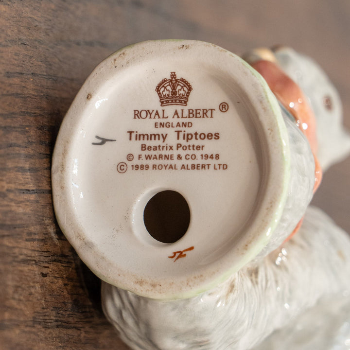 【BESWICK ベスウィック 】カルアシ・チミーのおはなし ROYAL ALBERTスタンプ フィギュリン /25L