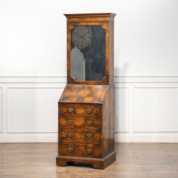 ウォールナット ミラー扉 ビューローブックケース /25L