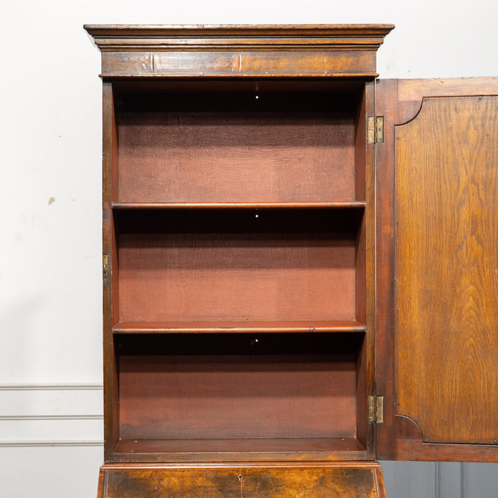 ウォールナット ミラー扉 ビューローブックケース /25L