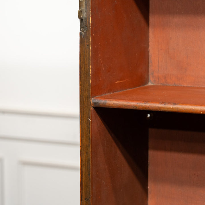 ウォールナット ミラー扉 ビューローブックケース /25L