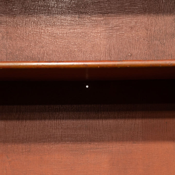 ウォールナット ミラー扉 ビューローブックケース /25L