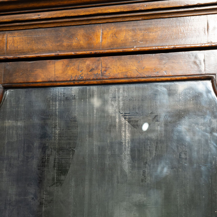 ウォールナット ミラー扉 ビューローブックケース /25L