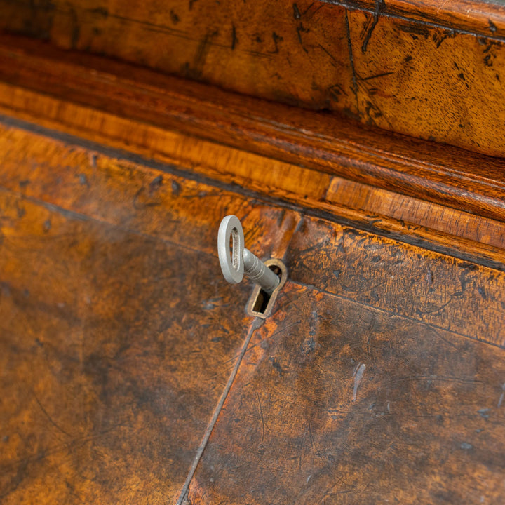 ウォールナット ミラー扉 ビューローブックケース /25L