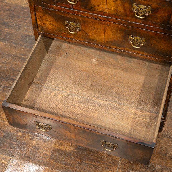 ウォールナット ミラー扉 ビューローブックケース /25L