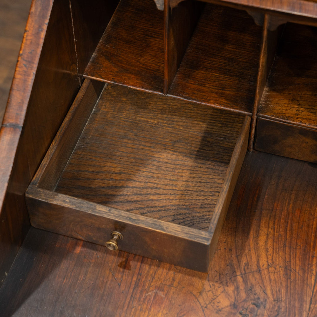 ウォールナット ミラー扉 ビューローブックケース /25L