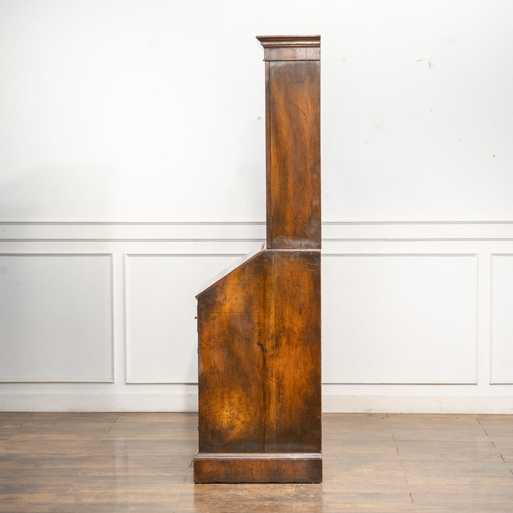 ウォールナット ミラー扉 ビューローブックケース /25L