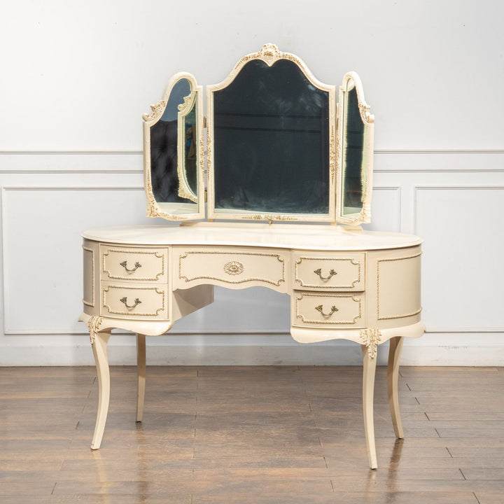 ホワイト 三面鏡 ドレッサー /25L