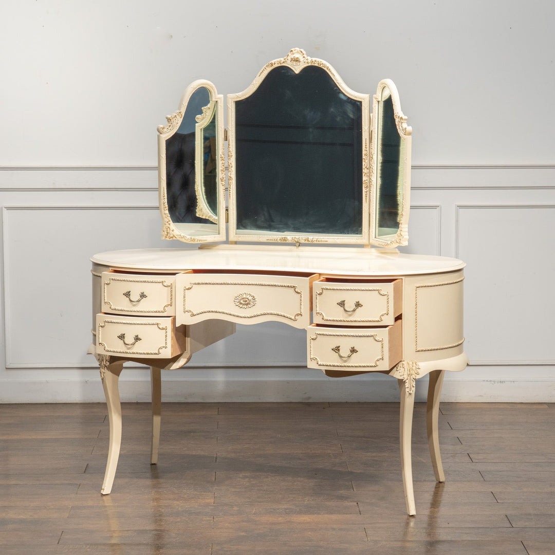 ホワイト 三面鏡 ドレッサー /25L