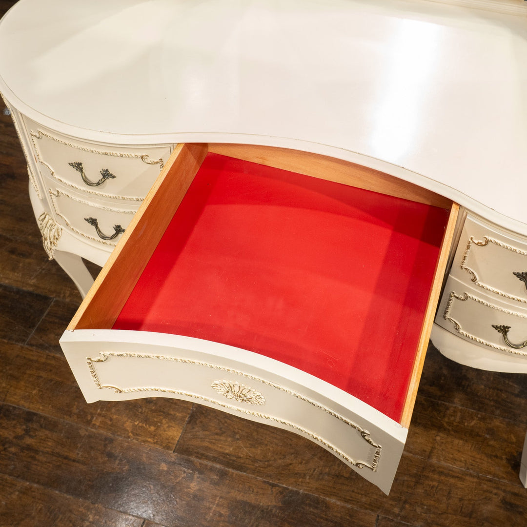 ホワイト 三面鏡 ドレッサー /25L