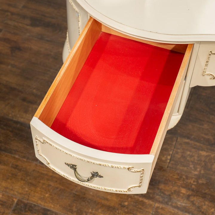 ホワイト 三面鏡 ドレッサー /25L