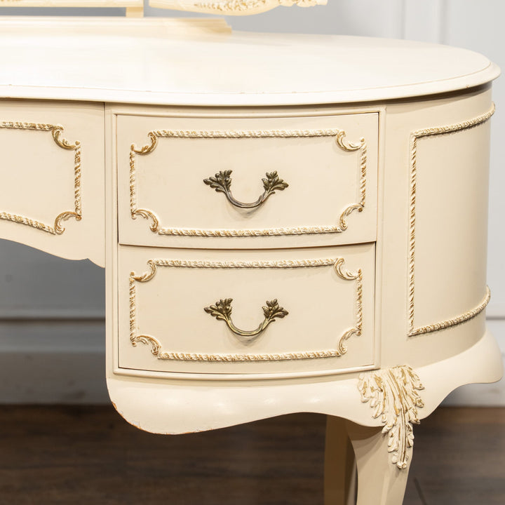 ホワイト 三面鏡 ドレッサー /25L