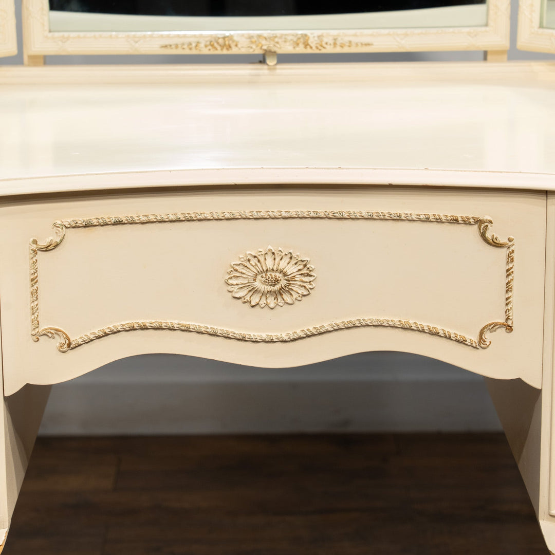 ホワイト 三面鏡 ドレッサー /25L