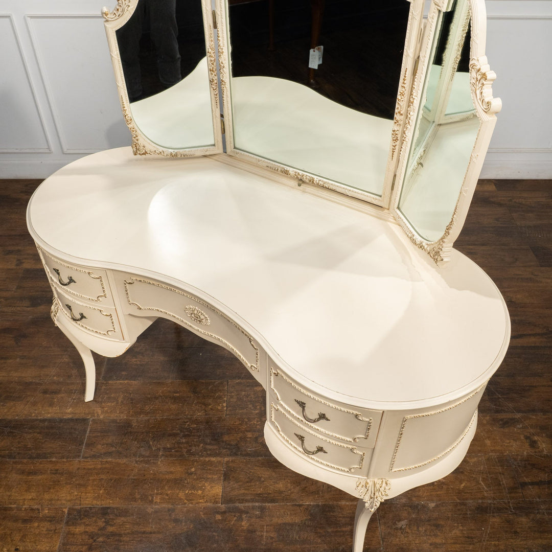 ホワイト 三面鏡 ドレッサー /25L