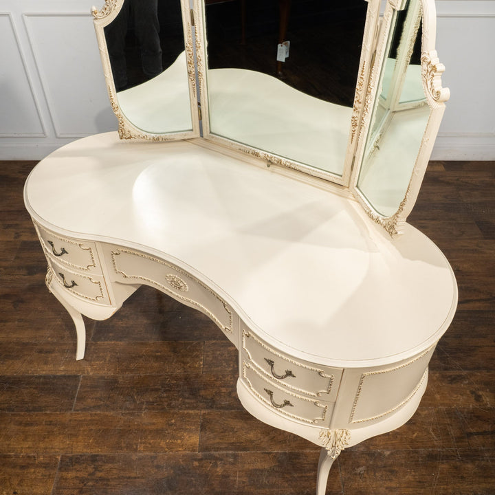 ホワイト 三面鏡 ドレッサー /25L