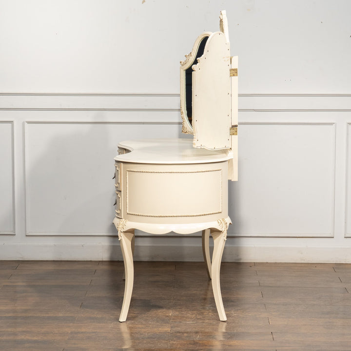 ホワイト 三面鏡 ドレッサー /25L