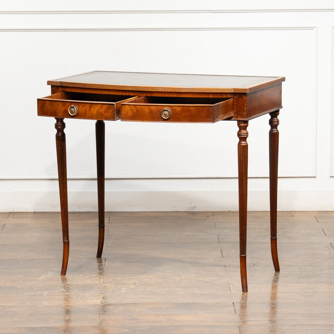 ウォールナット レザートップ デスク /25L