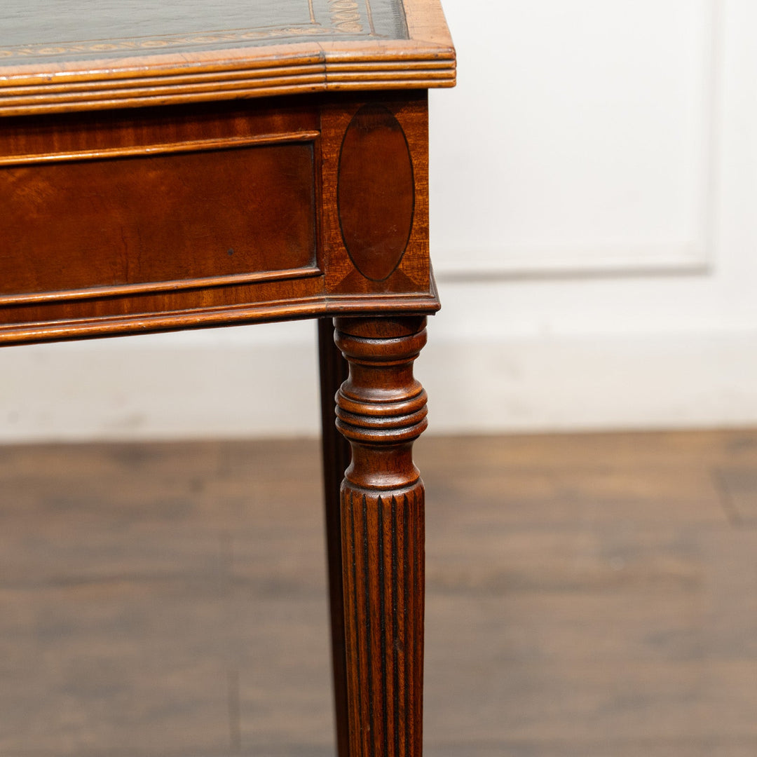 ウォールナット レザートップ デスク /25L