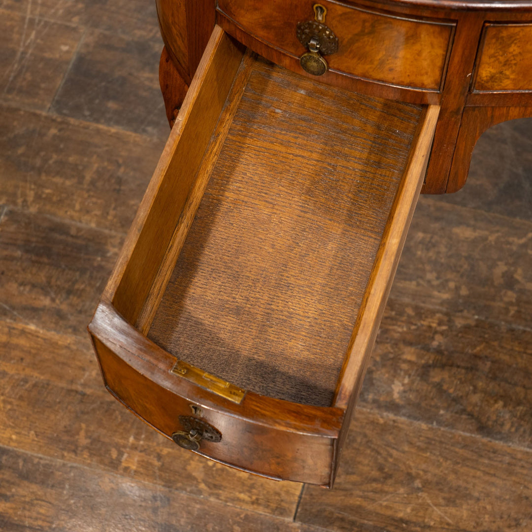 ウォールナット キドニーデスク /25L